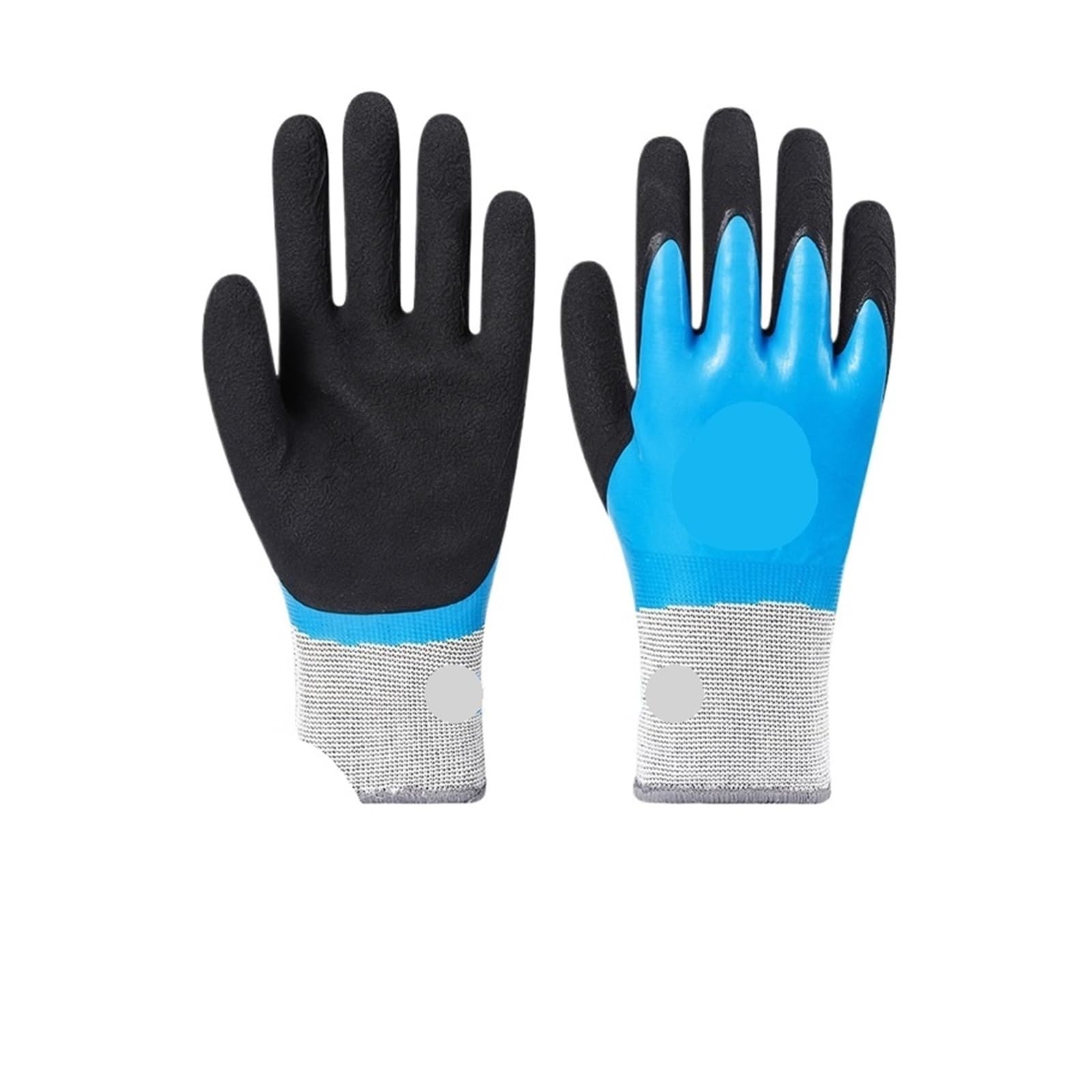 Guanti da lavoro impermeabili antiscivolo termici invernali 5 paia rivestiti in gomma in lattice for la sicurezza dei costruttori di riparazioni in giardino(Thicken XL)