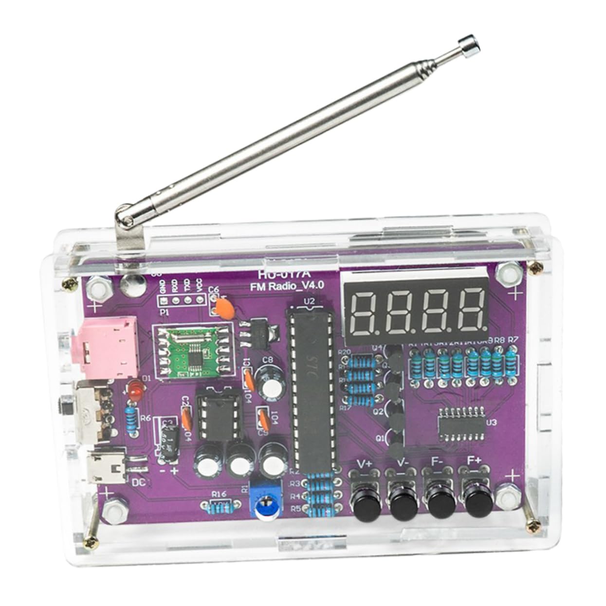 1 Set Radio Assembly Kit Soldering Kit Electronic Kits Soldering Project Kit Electronics Kit for Adults Build Kit Stainless Steel Electronic Product Single Microcomputer