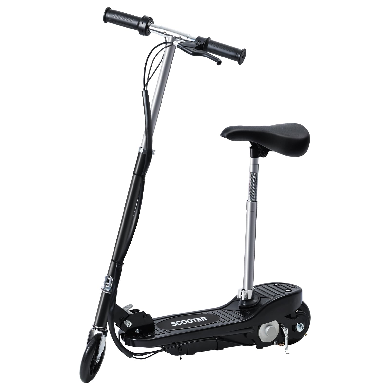 Electric Scooter Electric Scooter with Seat Adult Electric Scooters 7 4 MPH Top Speed 8-10 Mile Range 1W
