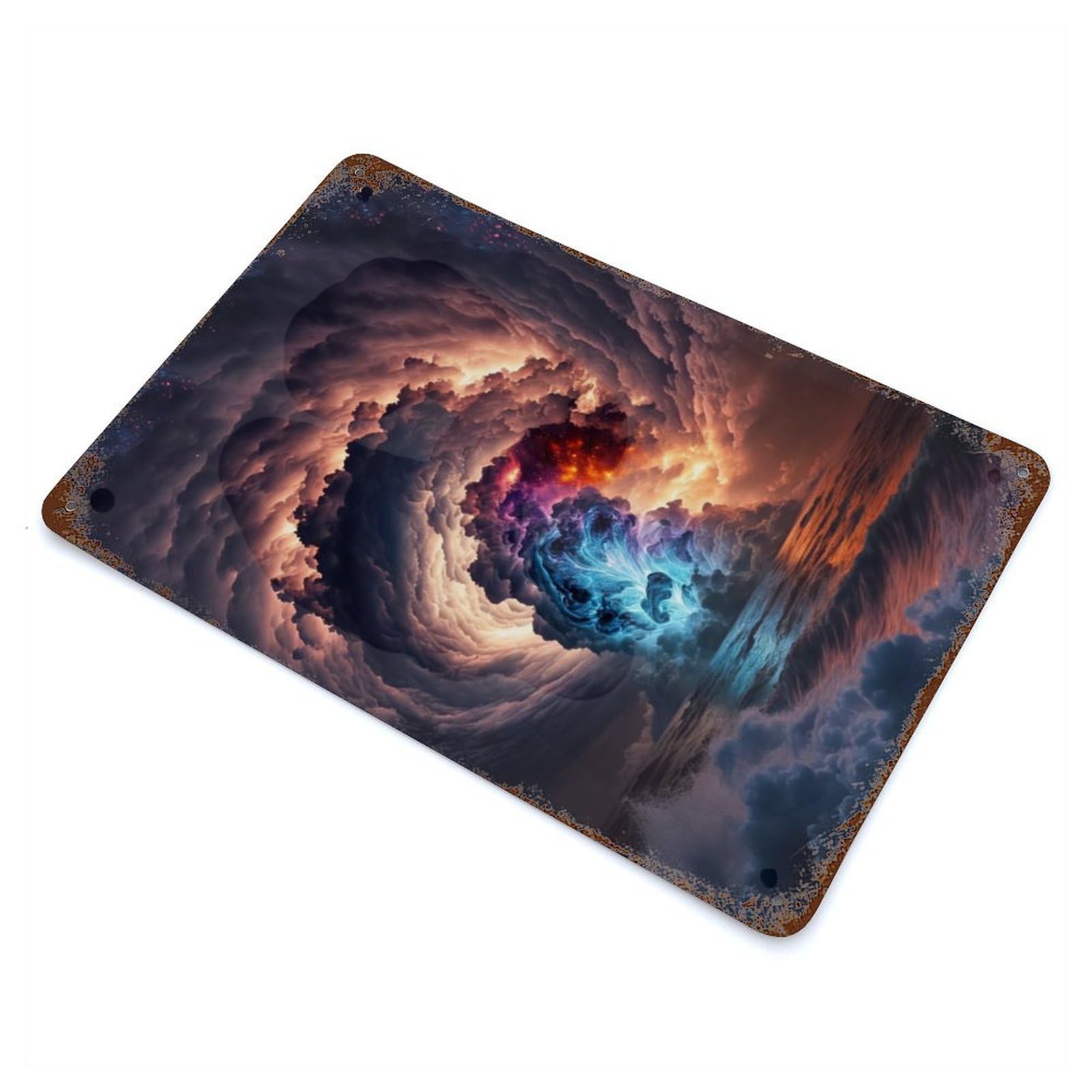 Sunset Beach Maelstrom Vintage Metal Tin Sign 11.8"x7.9", for Cafe, Home Bar And Lounge Decor, Vintage Wall Decor
