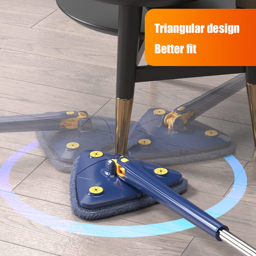Mop Pulizia Pareti 360° Con Manico Regolabile - Per Pavimenti, Finestre, Piastrelle E Angoli - Foto 7