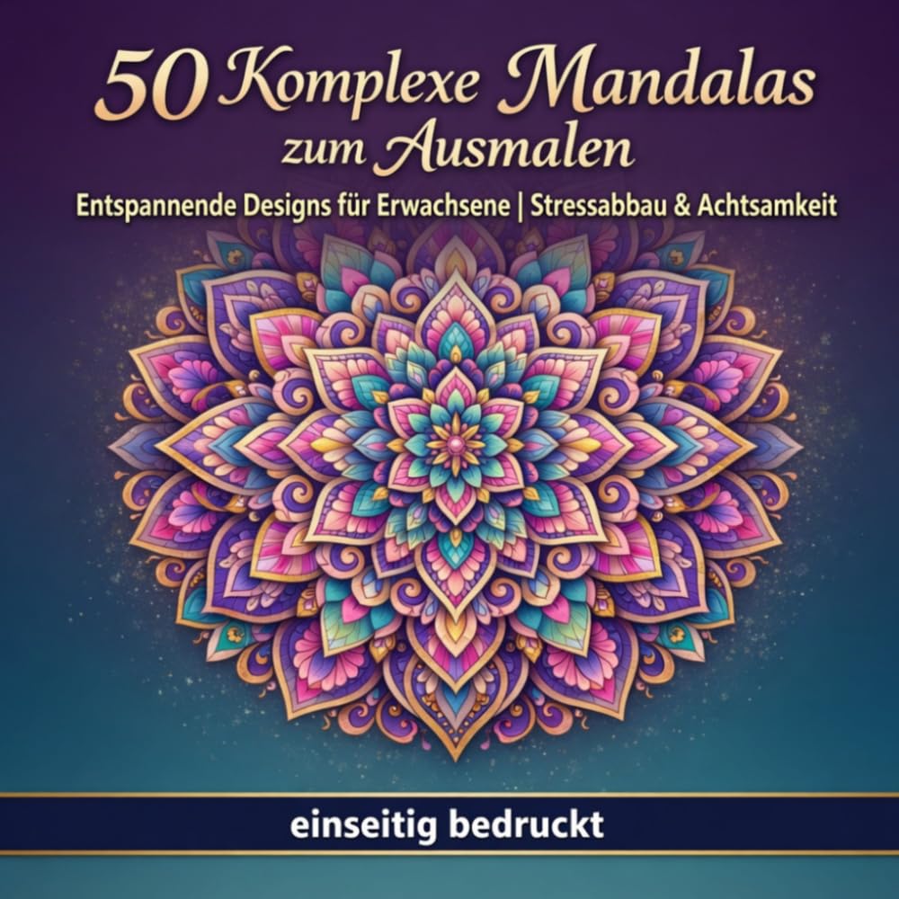 50 Komplexe Mandalas zum Ausmalen