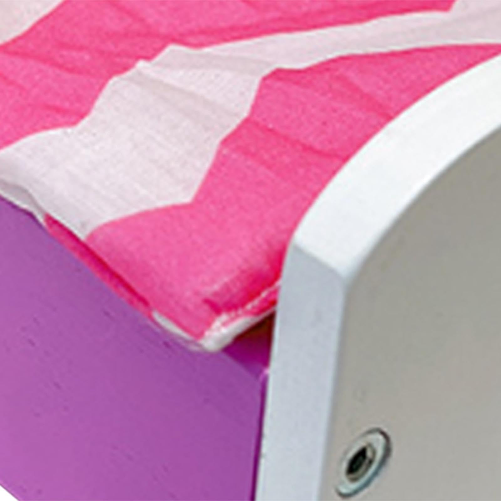 Letto Miniatura Casa delle Bambole Accessorio Mobile Stanza Legno Realismo Dettagli Adatto per Gioco Bambini Regalo Camera Miniatura, Viola