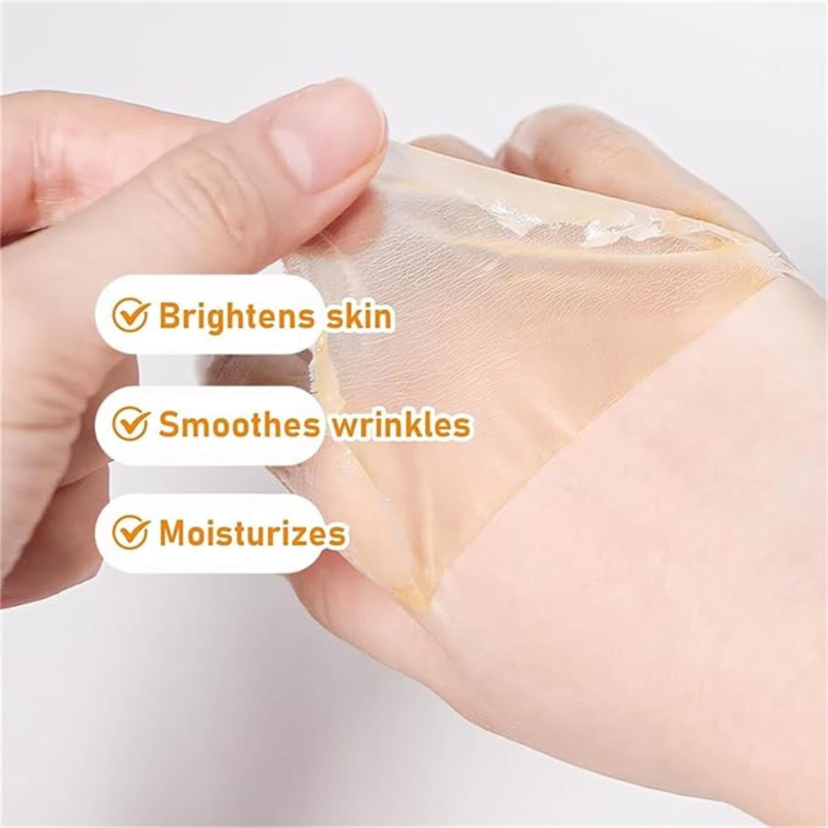 Masque pour les mains à la cire de lait au miel - Masque exfoliant pour hydrater les mains, enlever les peaux mortes, soin des mains exfoliant, masque hydratant pour tous les types de peau (300 g - 3