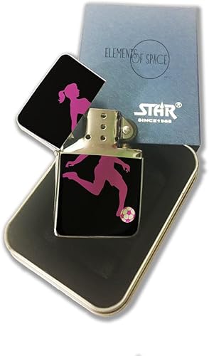 Miniatura 2 de Encendedor de bolsillo cromado plateado para niñas