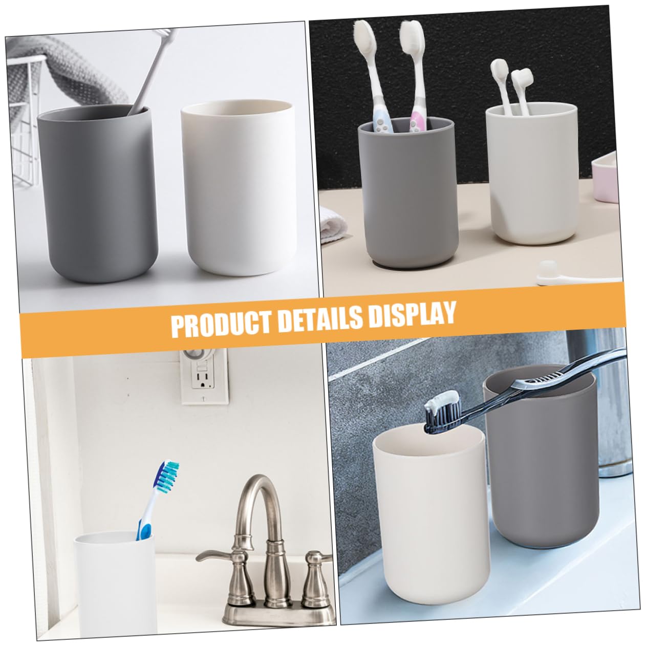 Ciieeo 15 Pezzi Tazza Tazza da Bagno Tazze per Spazzole Porta Spazzolino Tazze per Spazzolino da Denti Porta Spazzolino da Denti Tazze di Dentifricio Tazze per Bere per La Casa Tazze per