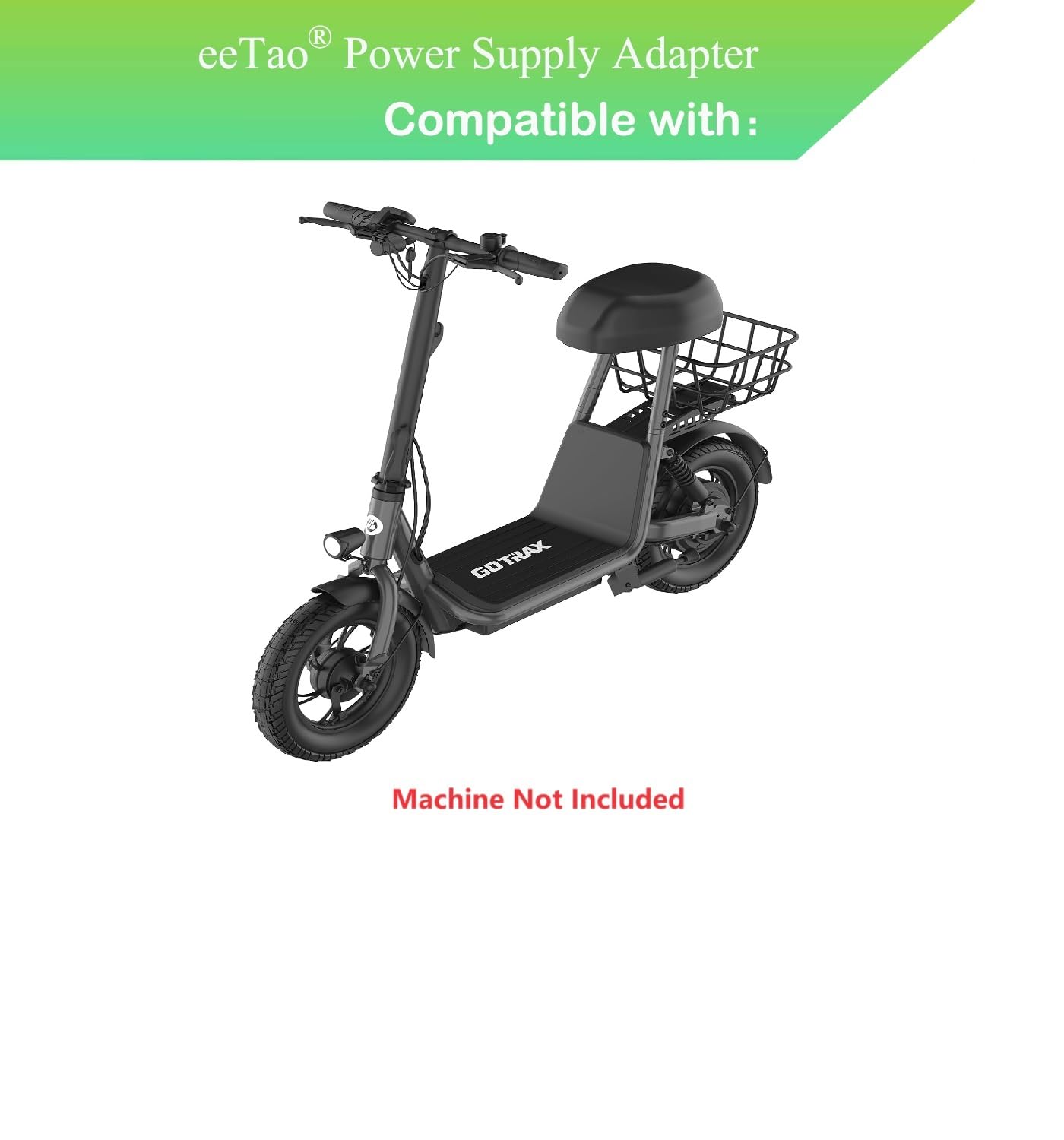 eeTao 42V AC/DC Adapter Compatible with Gotrax A5 Electric Scooter 36V 7.8AH Battery DC42V 42VDC 42.0V Power Supply Cord Cable Charger