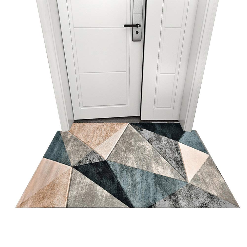 ZRUYI Paillassons pour Entrée Tapis D'entrée De Cuisine Tapis De Porte Moquettes Nordique Antidérapant Entrer La Porte Coussin De Pied 4 Couleurs Personnalisable (Color : A, Size : 160x230cm)