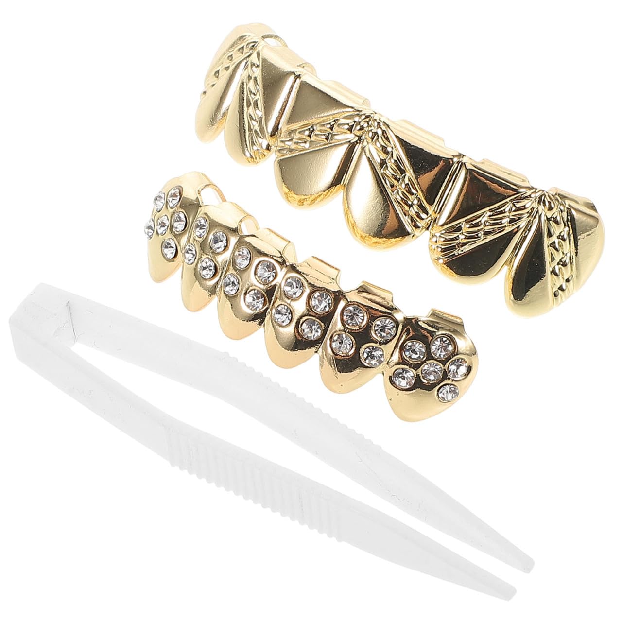 PACKOVE Unique Hip Hop Mouth Grills Teeth Dentures for Women Men for Halloween and Festive Events