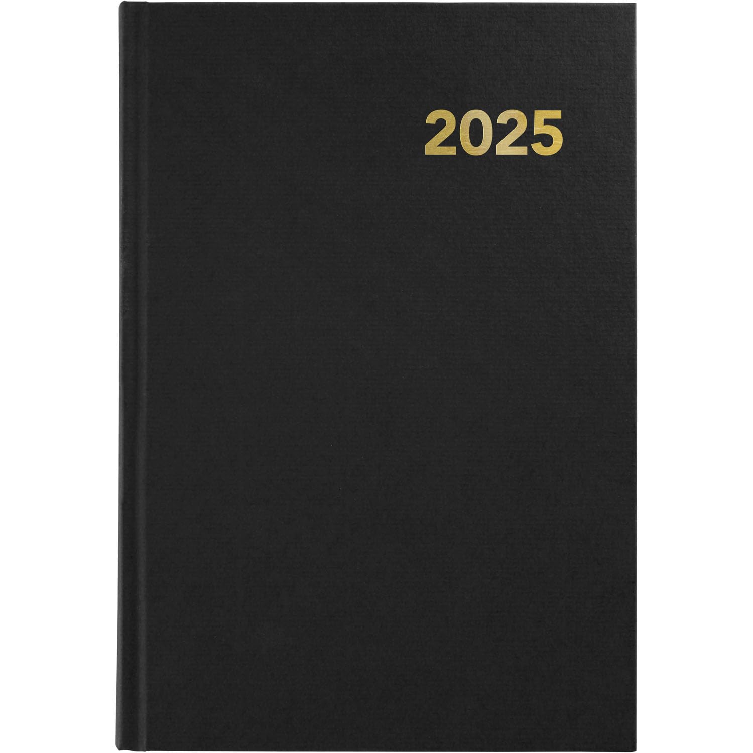 Grafoplas - 2025 Annual Diary Day Page Brittany, Black, 14, 5 x 21 cm, Spanish, Hardcover and Reading Point, 288 Pages, White Paper 70 g FSC Certified, Includes Planning and Calendar 3 Years