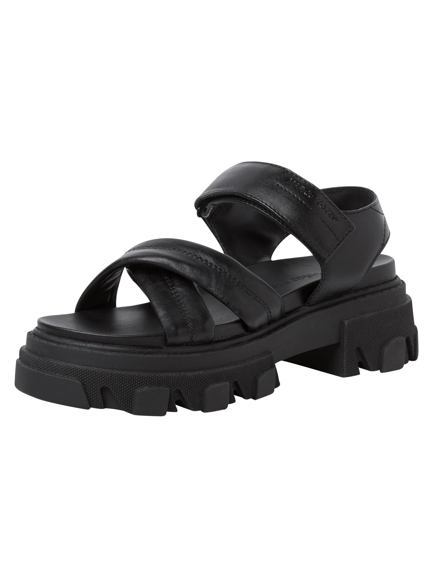 MARCO TOZZI Women's 2-2-28786-20 Sandals, black, 7 UK