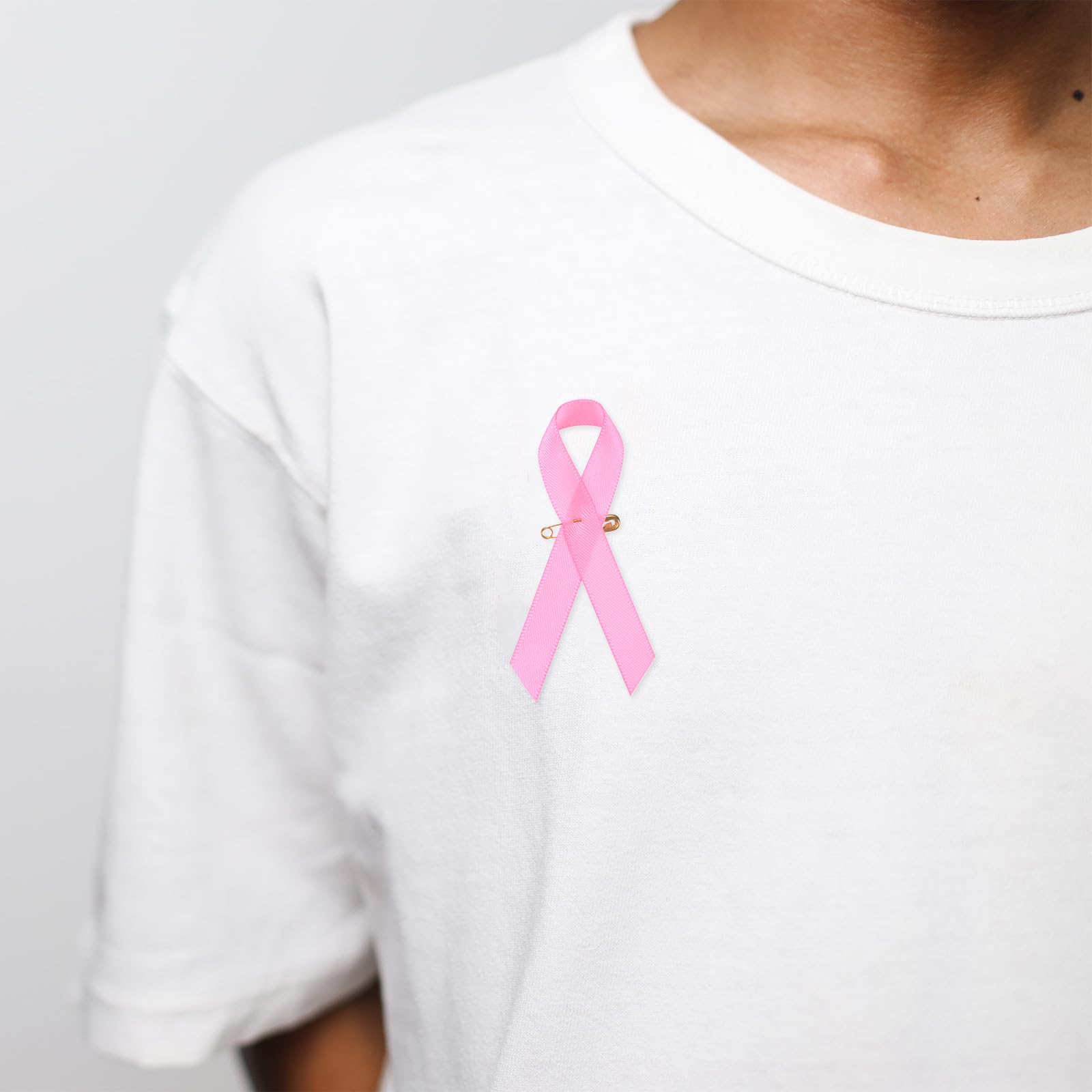 M METERXITY 100-Pack Pink Awareness Ribbons - Image 4