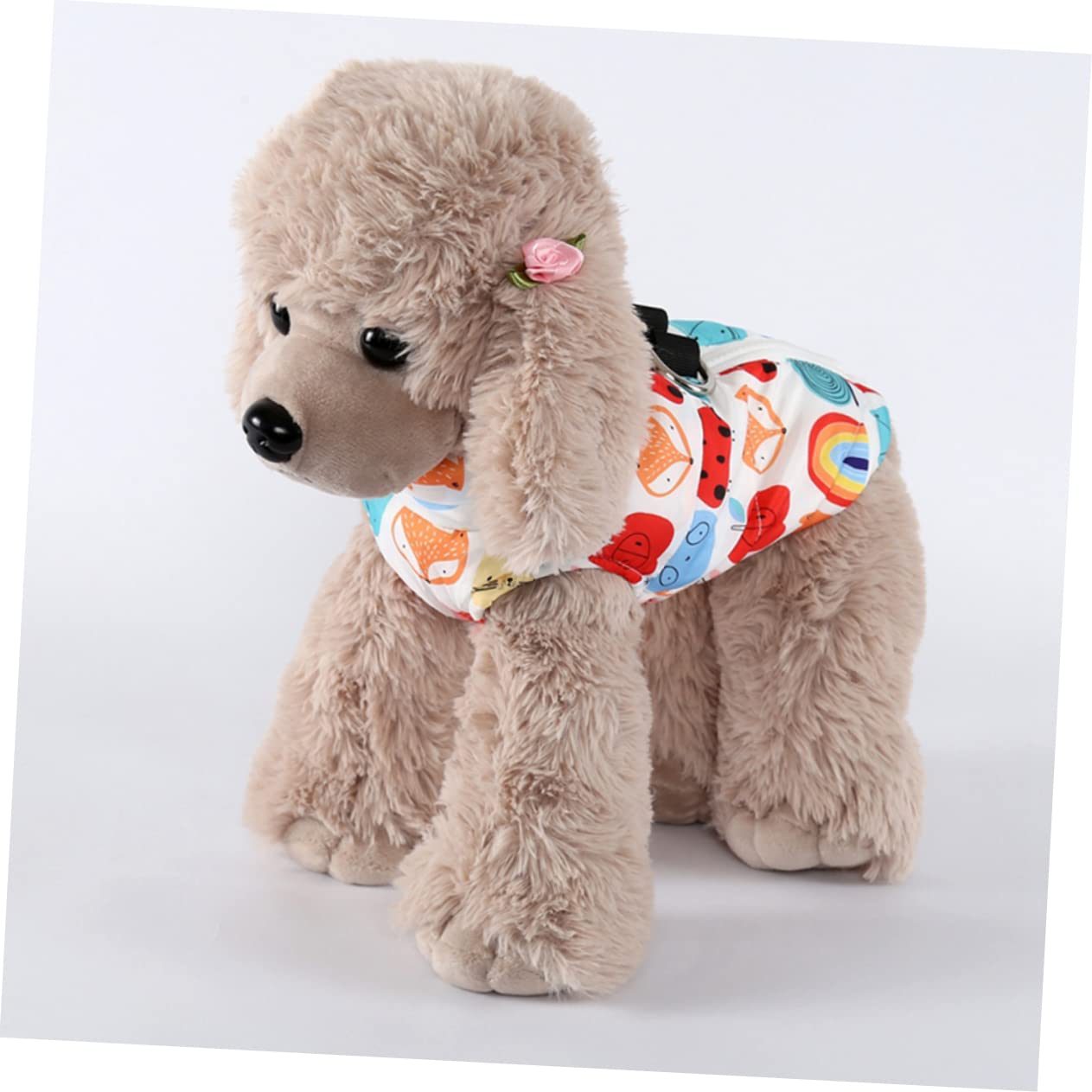 Angoily 3pezzi Cappotto per Cani con Stampa Animali Gilet per Cani di Taglia s Abbigliamento per Animali Domestici per Autunno Adatto per Passeggiate e attività all Aperto Design e Carino