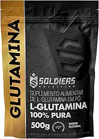 L-Glutamina 500g - 100% Pura Importada - Soldiers Nutrition