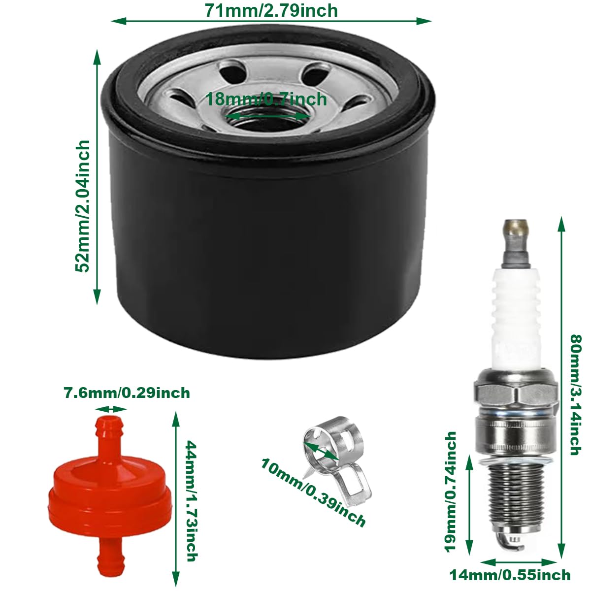 ZAMDOE 951-12690 751-12690 Filtro Olio per MTD 4P90HU 4P90HUA 4P90HUB 4P90JHA 4P90JT 4P90JU 4P90JUA 4P90JUB 4P90JUC 4P90M0 4P90MU 4P90MUA 4X90HU per Troy Bilt per Craftsman per Cub Cadet Tosaerba