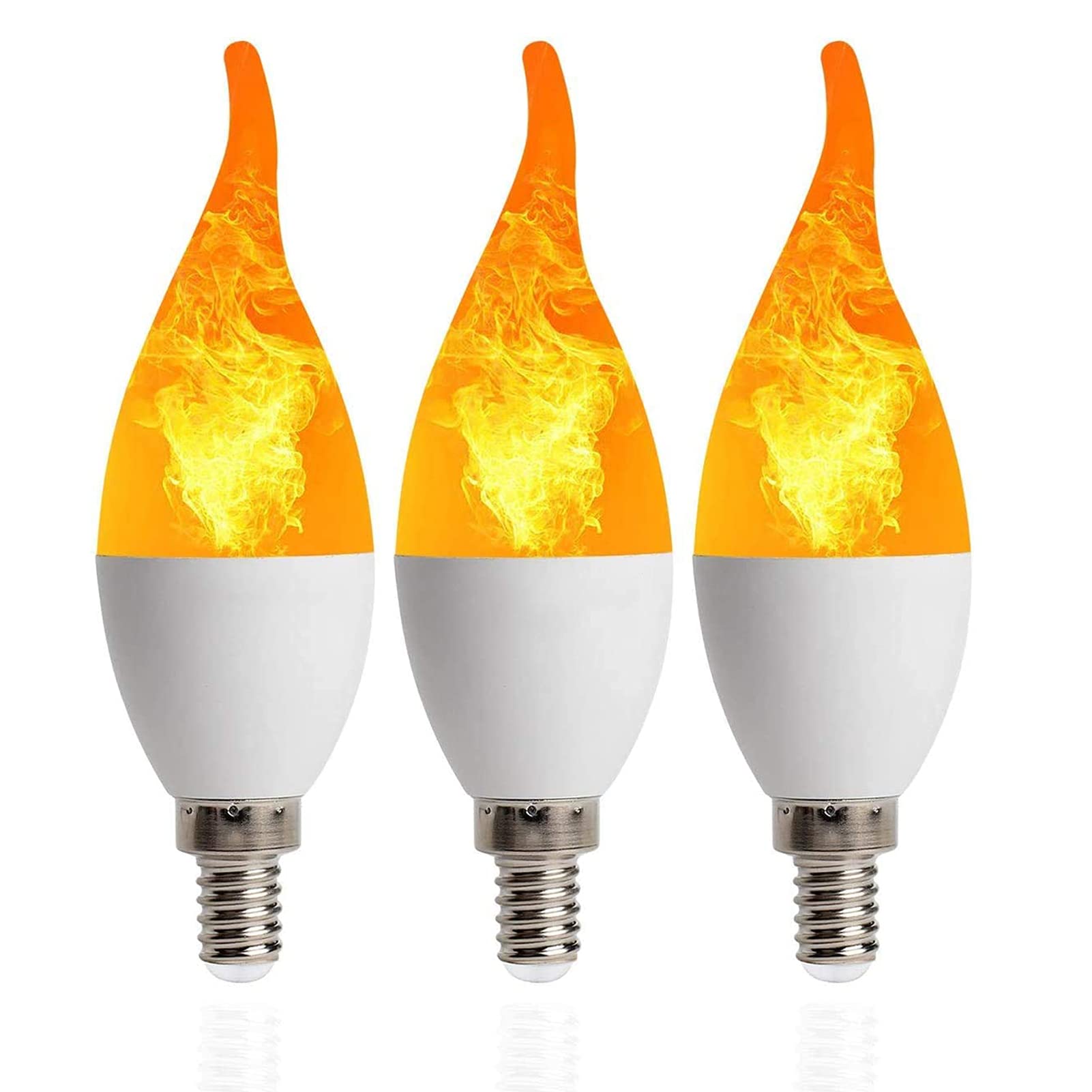 Buy JAKROO Triangle Flame Pull Taillight, Led Flicker Flame Mini Light ...