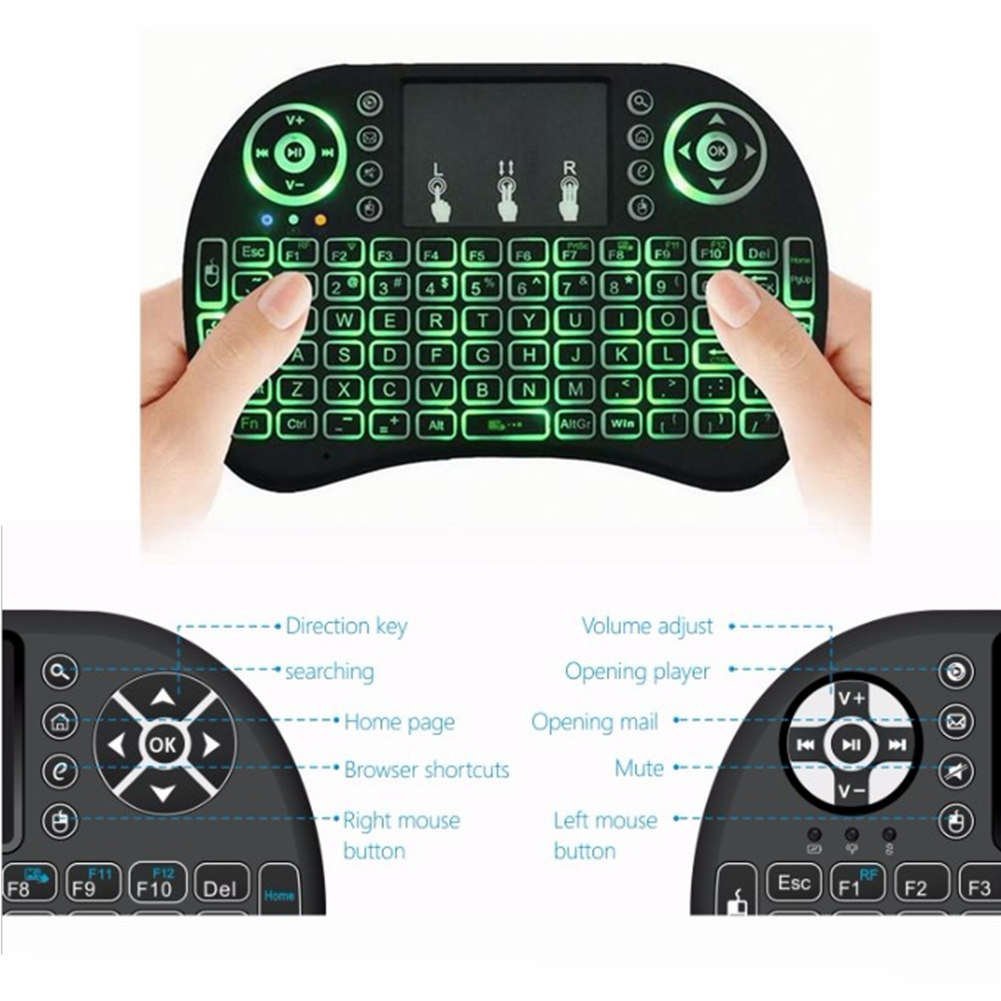 Amazon.com: Rii 10038-PD i8+ Mini Wireless 2.4G Backlight Touchpad