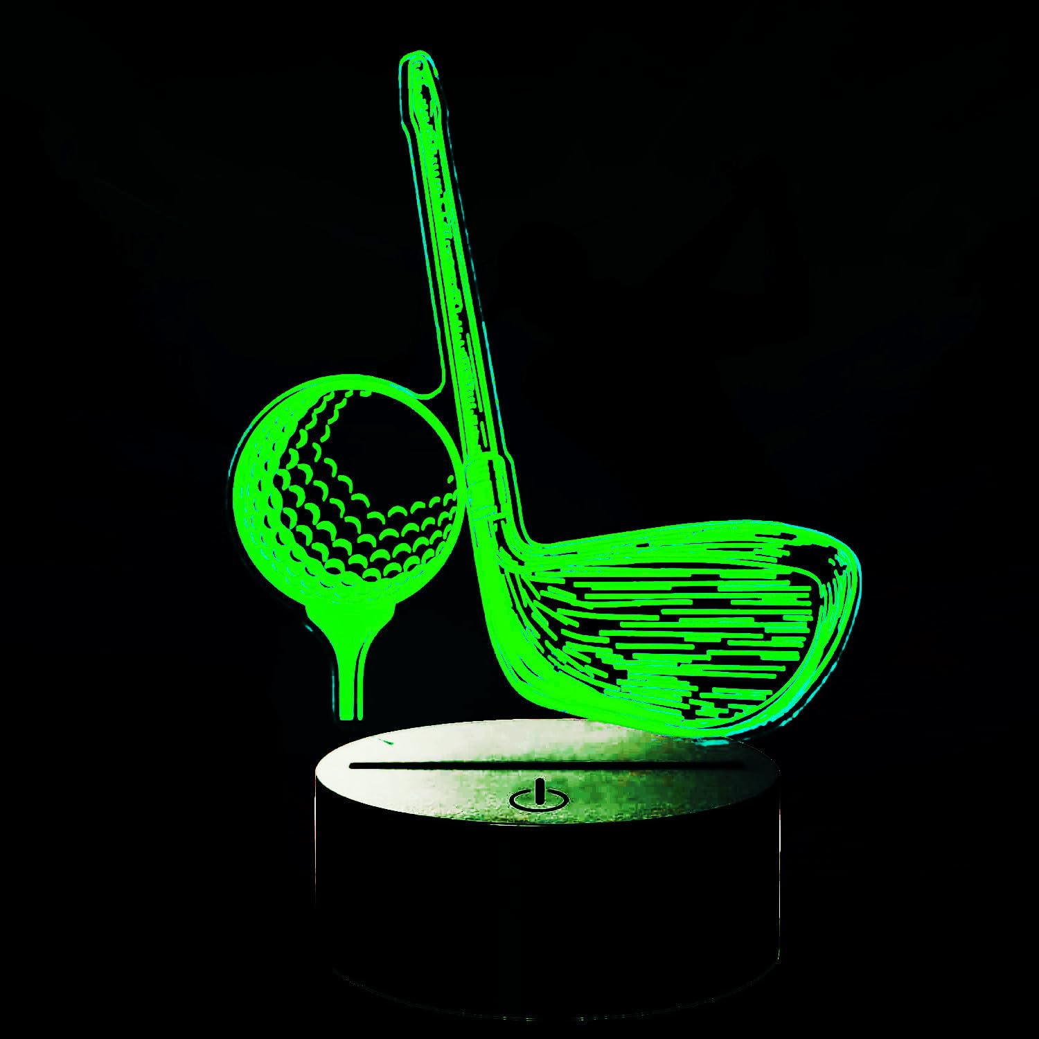 Nastrojowe światło 3D Golf 16 kolorów sUSB stołowa lampa stołowa LED, pomysł na prezent do domu, na imprezę lub urodziny