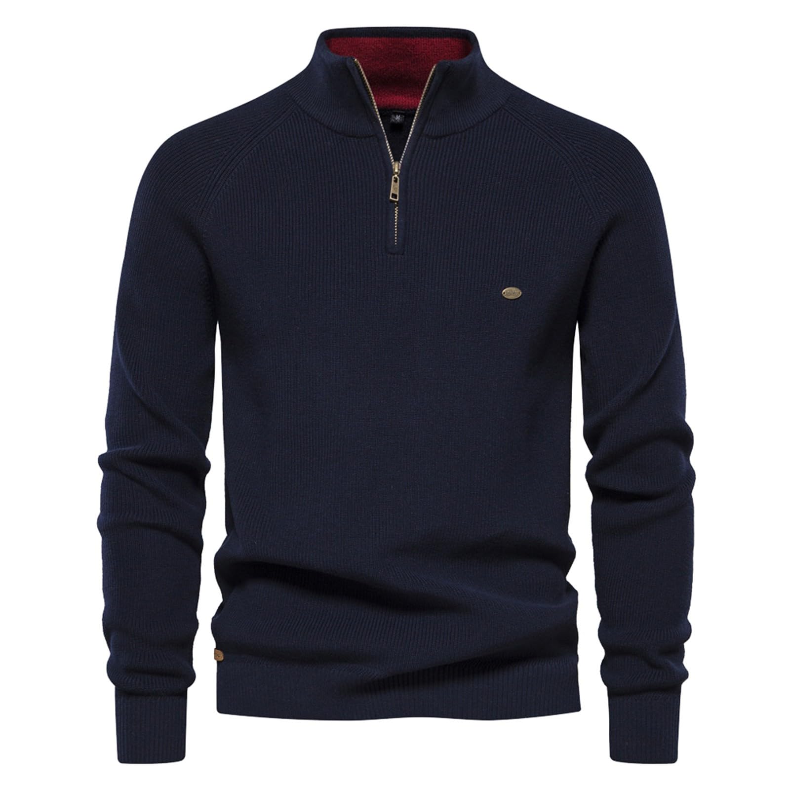 Genérico Jerséis Cuello Alto Hombre, Jersey Hombre Invierno Rebajas Moda Casual Camisas Basic Tops Manga Larga Suéter Otoño E Invierno Otoño Básico Business Moda Suave Pulóver