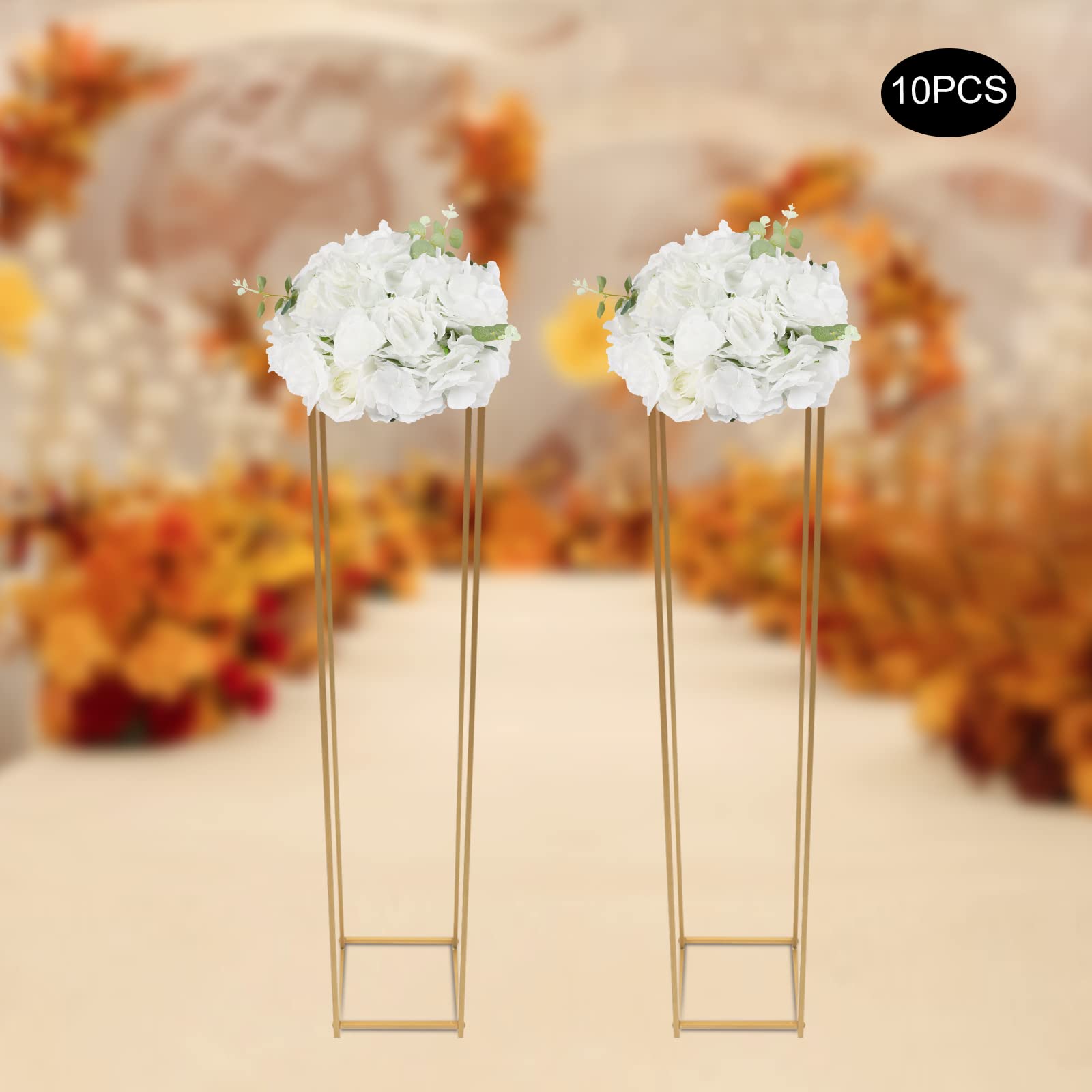Bola de flores artificiales, 10 unidades, bolas de flores para centros de mesa, flores artificiales, rosas blancas y verdes y hortensias, arreglo de bolas de flores para decoración de bodas, bolas de