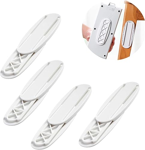 Fijador de regleta de alimentación, paquete de 4 unidades, fijador de enchufe de pared, protector de pared para escritorio, pared, enrutador WiFi,