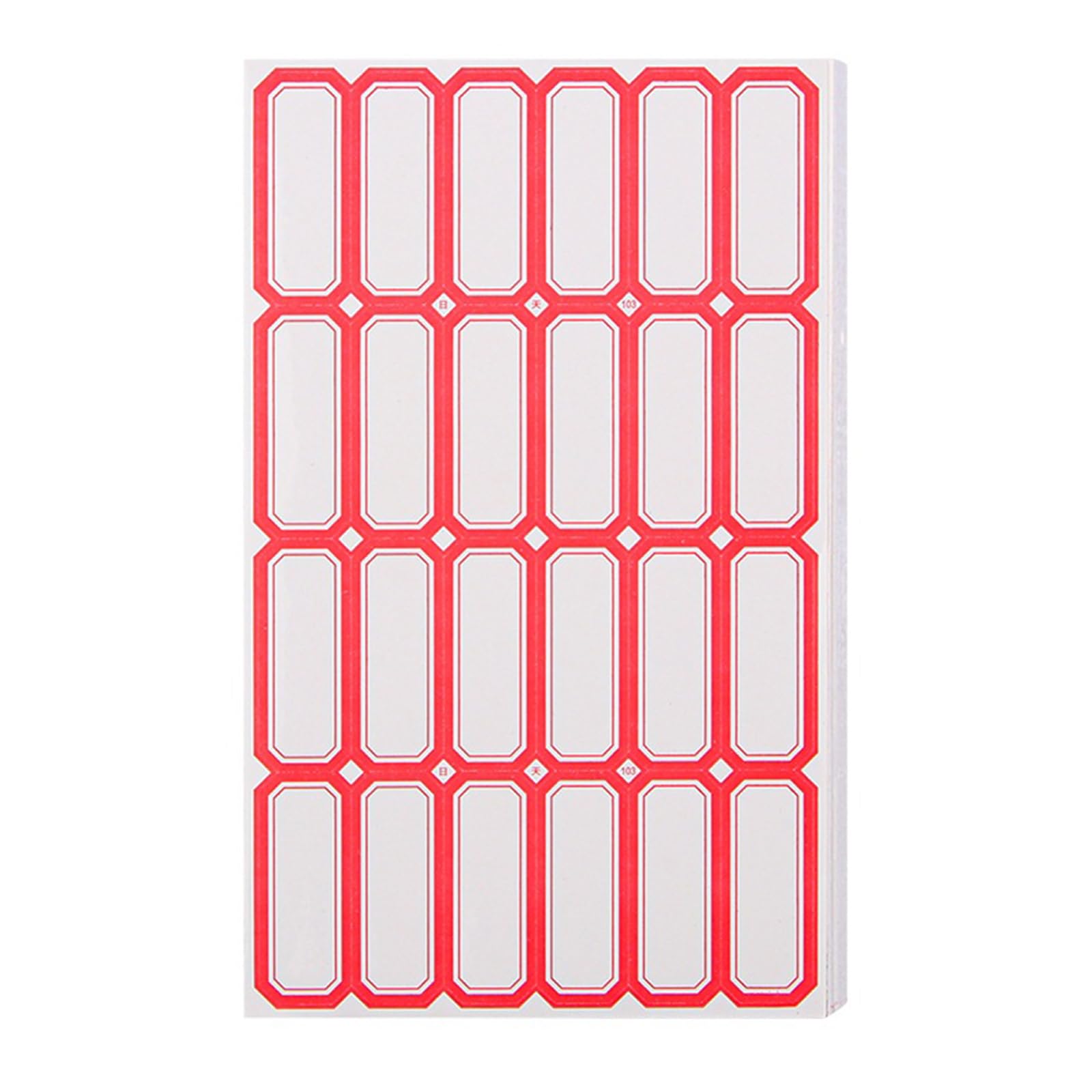 Kalttoy 50 Sheets Writeable Labels Sticker Adhesive Sticker Small Blanks Jams Label School Supplies Writeable Labels