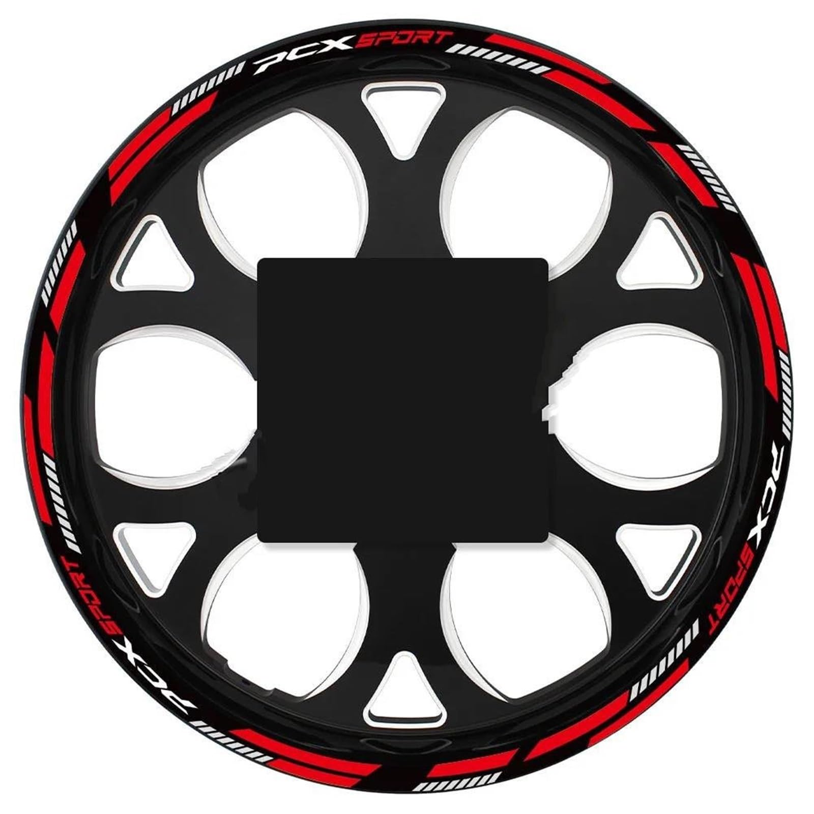 Motorcycle Wheel Stickers Hub Decals Rim Stripe Tape for PCX125 Pcx 125 PCX150 150(Color2)