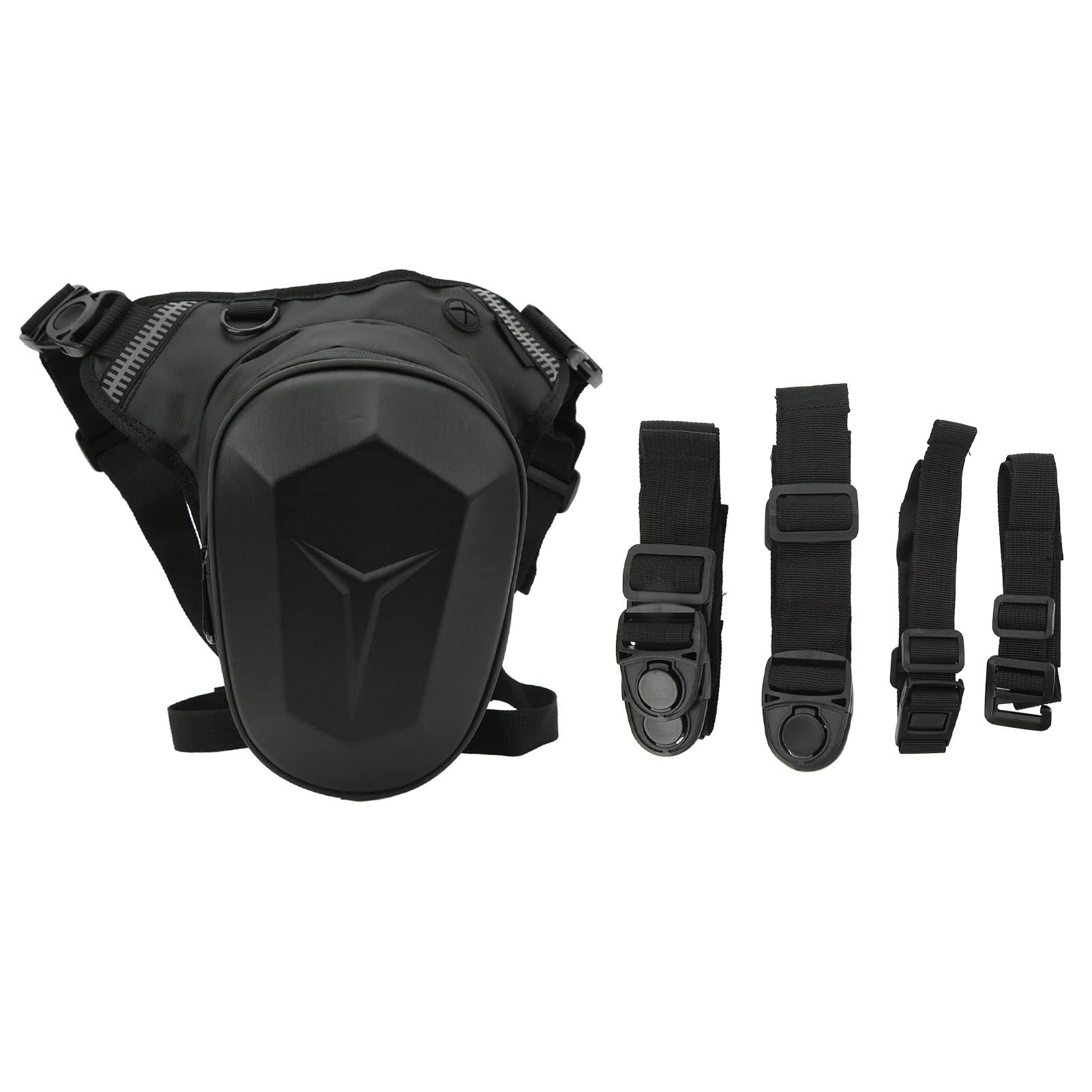 Tbest Bolsa Cartuchera Resistente Al Agua con Tira Reflectante, Paquete para el Muslo, Cintura, Bandolera, Bandolera para Exteriores, Senderismo, Viajes, Pesca, Hecha de Tela