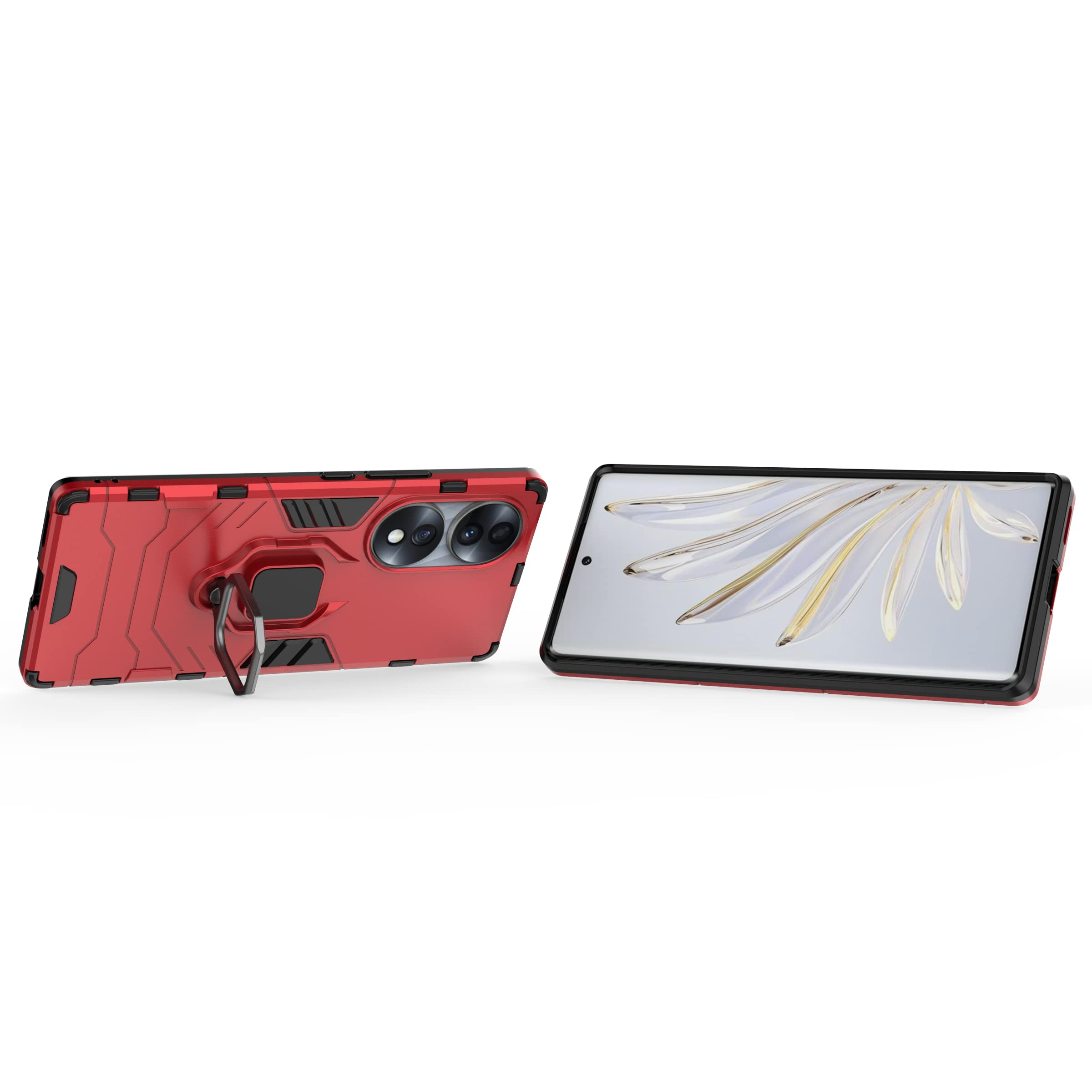 Custodia Per Honor 70 A Doppio Strato In PC E TPU Antiurto Con Paracolpi E Supporto Rosso  S2 493460456