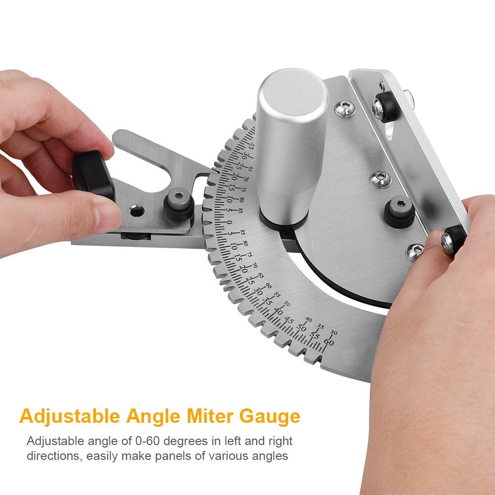 Calibrador de ingletes para bricolaje y carpintería, para sierra de mesa y rebajadora, accesorios para sierra, regla