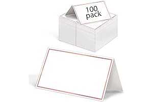 Premium Small Paper Place Name Cards for Table Setting