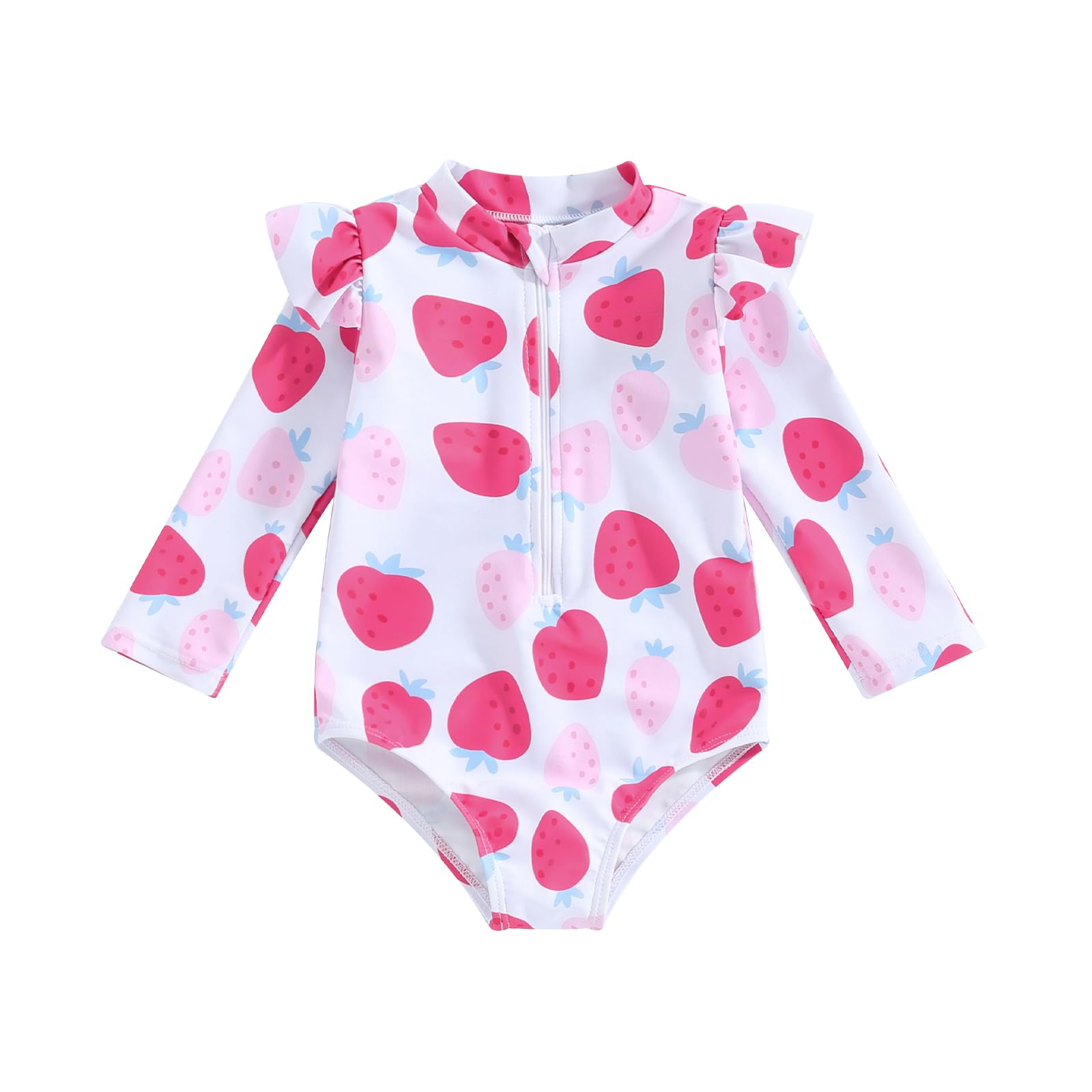 HodJIU Traje de baño para bebé y niña, antiUV, manga larga, traje de baño, natación, piscina, playa, vacaciones
