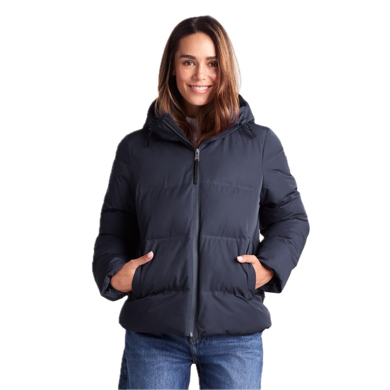 TOG24 Dina Women's Jacket, Heat-Sealed Women's Coat with DWR Coating, Women's Puffer Jacket with Hood, Warm Quilted Jackets For Women