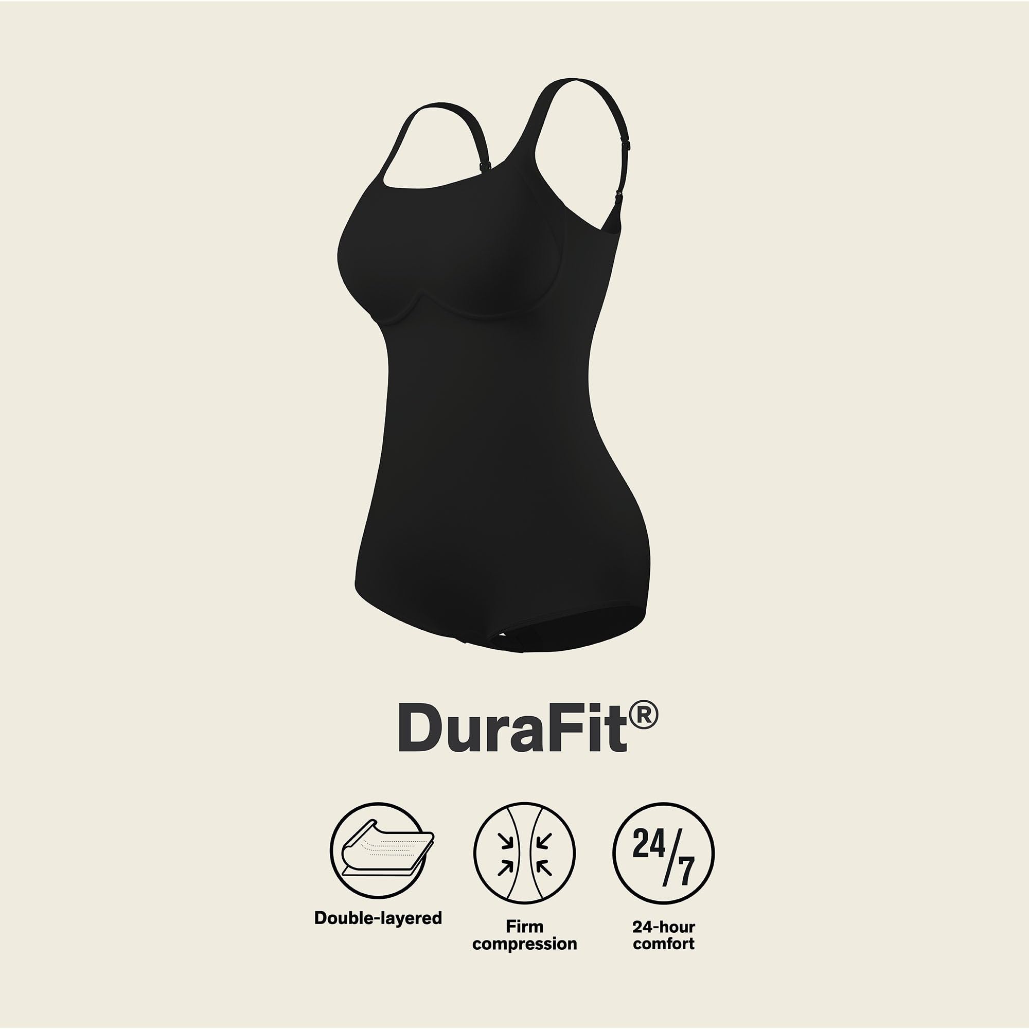 Leonisa Core Boldly Shapewear para mujer – Body esculpido clásico inalámbrico con espalda redonda y control de abdomen