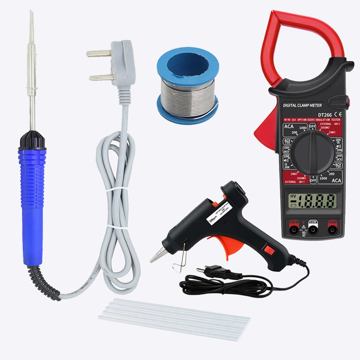 Hillgrove HGCM1413M1 5in1 Digital Volt Clamp Meter Multimeter AC DC Auto Range Continuity Digital Tester Kit Meter