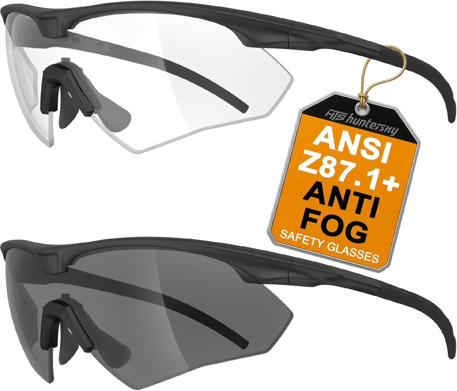 HTS HUNTERSKY S53 anti fog Tactical Shooting Range Safety Glasses Ballistic eye protection Hunting Airsoft Riding Pickleball