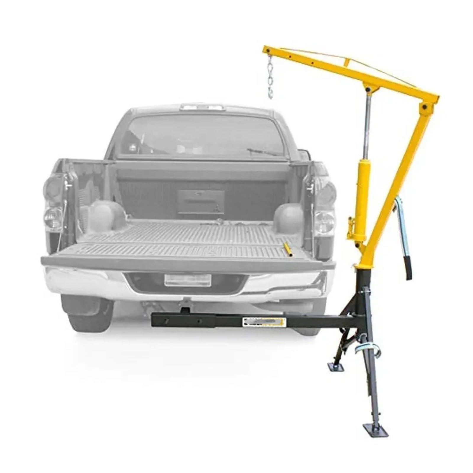 Caballete Coche Grúa hidráulica giratoria para camioneta, Capacidad de 1000 Libras, 3 Opciones de Pluma, elevación portátil sin Esfuerzo, versátil Gatos para Coches