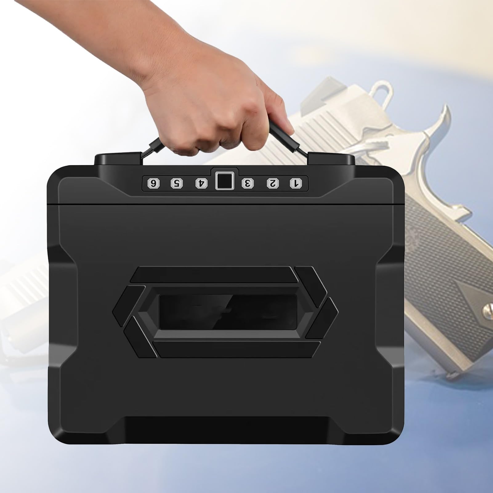 Caja fuerte para joyas y dinero compacta ideal para el armario del dormitorio