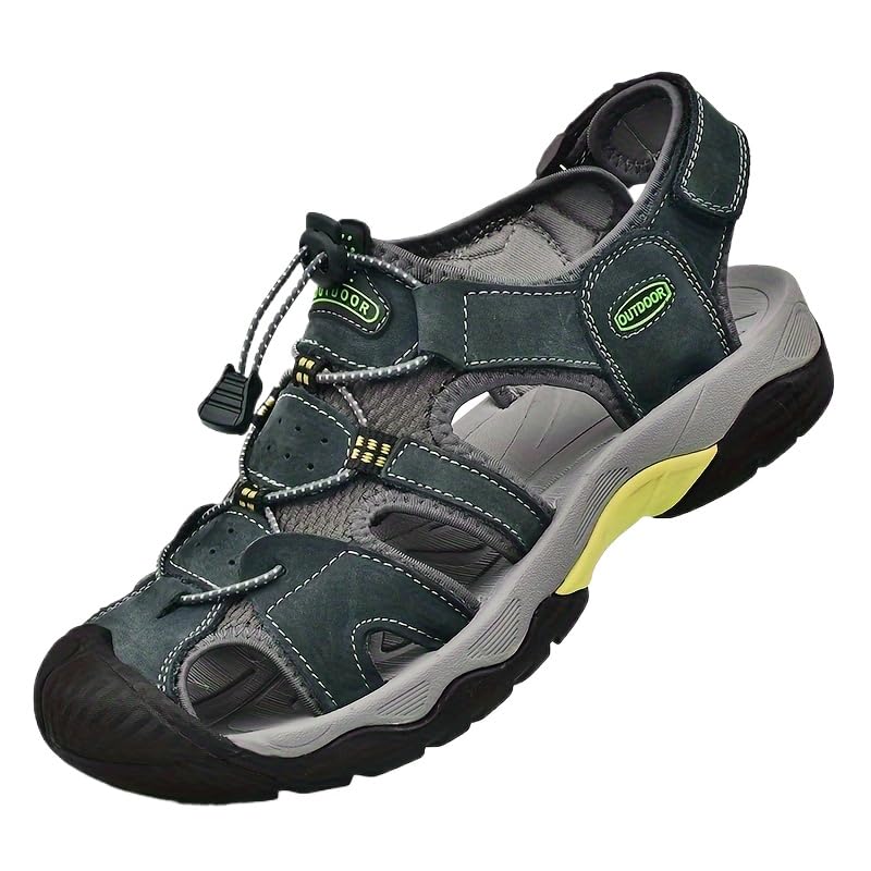 Men's sandals - Lightweight, breathable and comfortable round-toe design, with rubber soles, suitable for beach and outdoor casual wear.