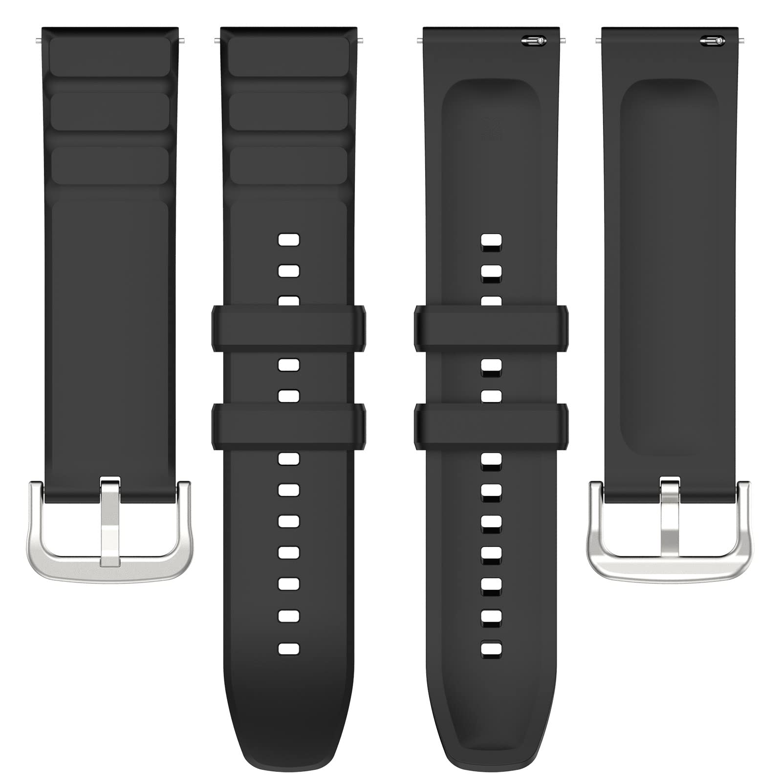 OBOE 22mm Smart Watch Band Compatible with Amazfit GTR 4 / Amazfit GTR 2 New Version/Amazfit GTR 3 Pro/Samsung Galaxy Watch 46mm / Huawei Watch GT 2e / Huawei Watch GT 3 Pro 46mm (Black) 3