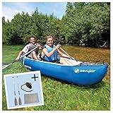 Strapazierfähige PVC-Adventure Kit 2 Person Kajak mit 2 Paddel mit Pumpe und Tragetasche, und langlebige Konstruktion handeingriffe Boden