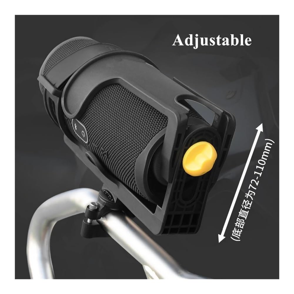 Portabotellas Motocicleta Soporte De Audio Universal para Motocicleta Modificado para Aumentar El La Bocina del Aro Taza Agua Portabotellas
