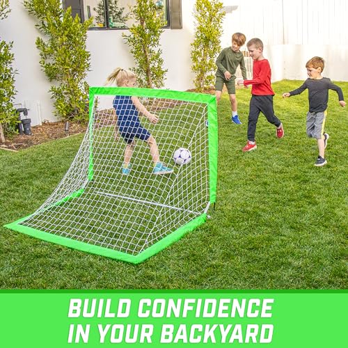 Image of GoSports Portable Soccer Goals for Kids - 13 Color Options - Choose 4 x 3 ft or 6 x 4 ft - Team Tone Pop Up Nets for Backyard