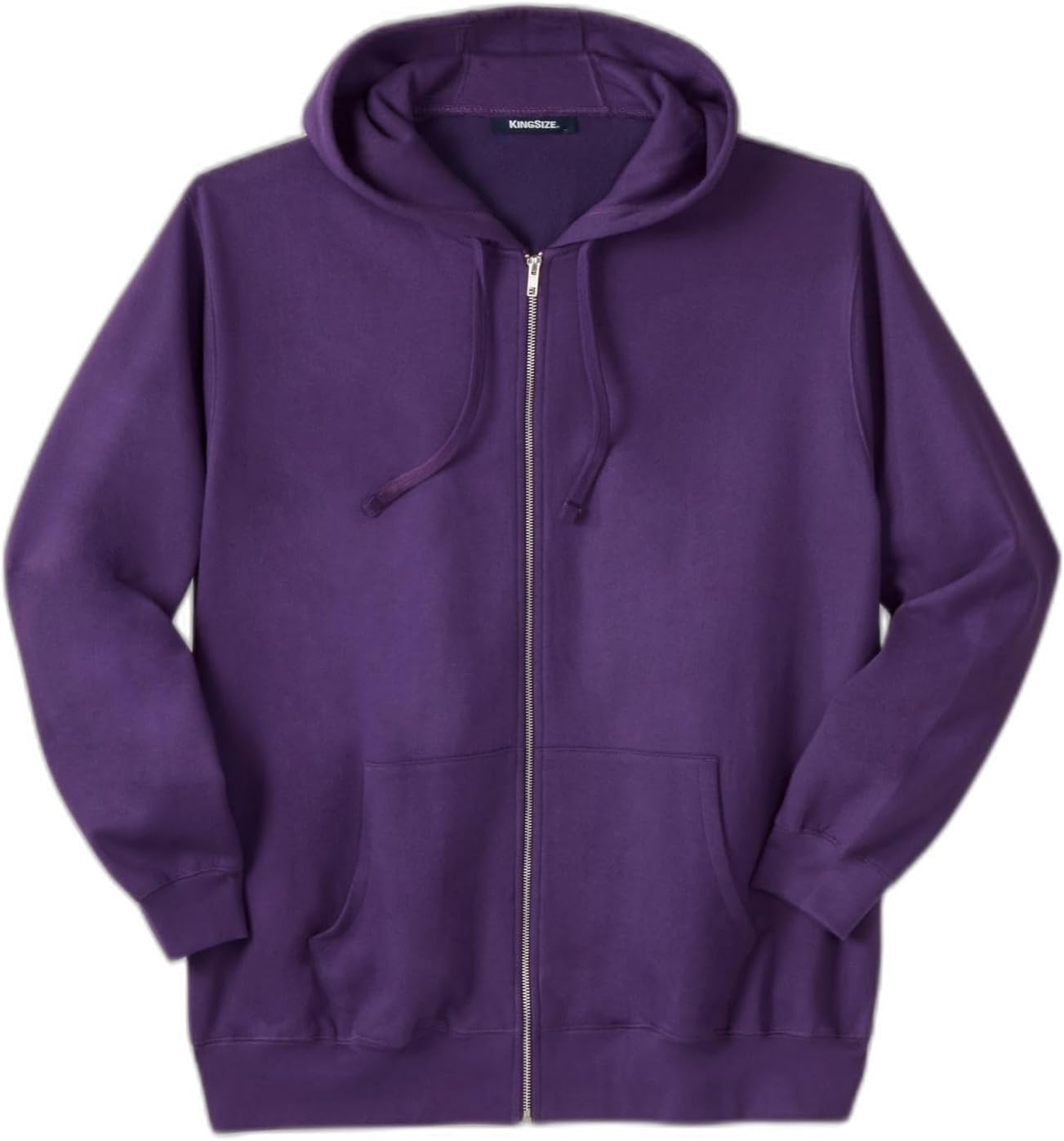 KingSize Men's Big & Tall Fleece Zip-front Hoodie Jacket