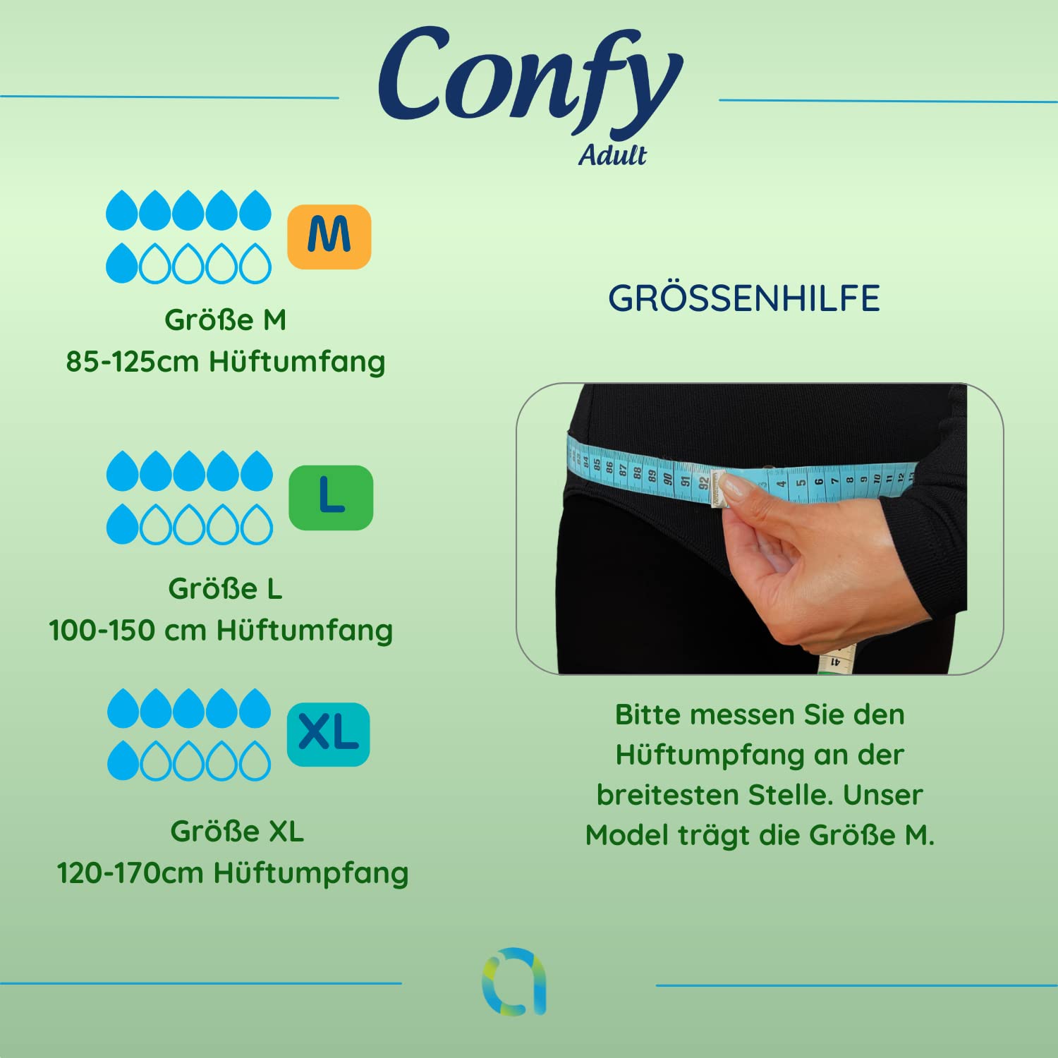 Confy Active Windeln für Erwachsene - Erwachsenen-Windel Inkontinenz Gr.XL 60St