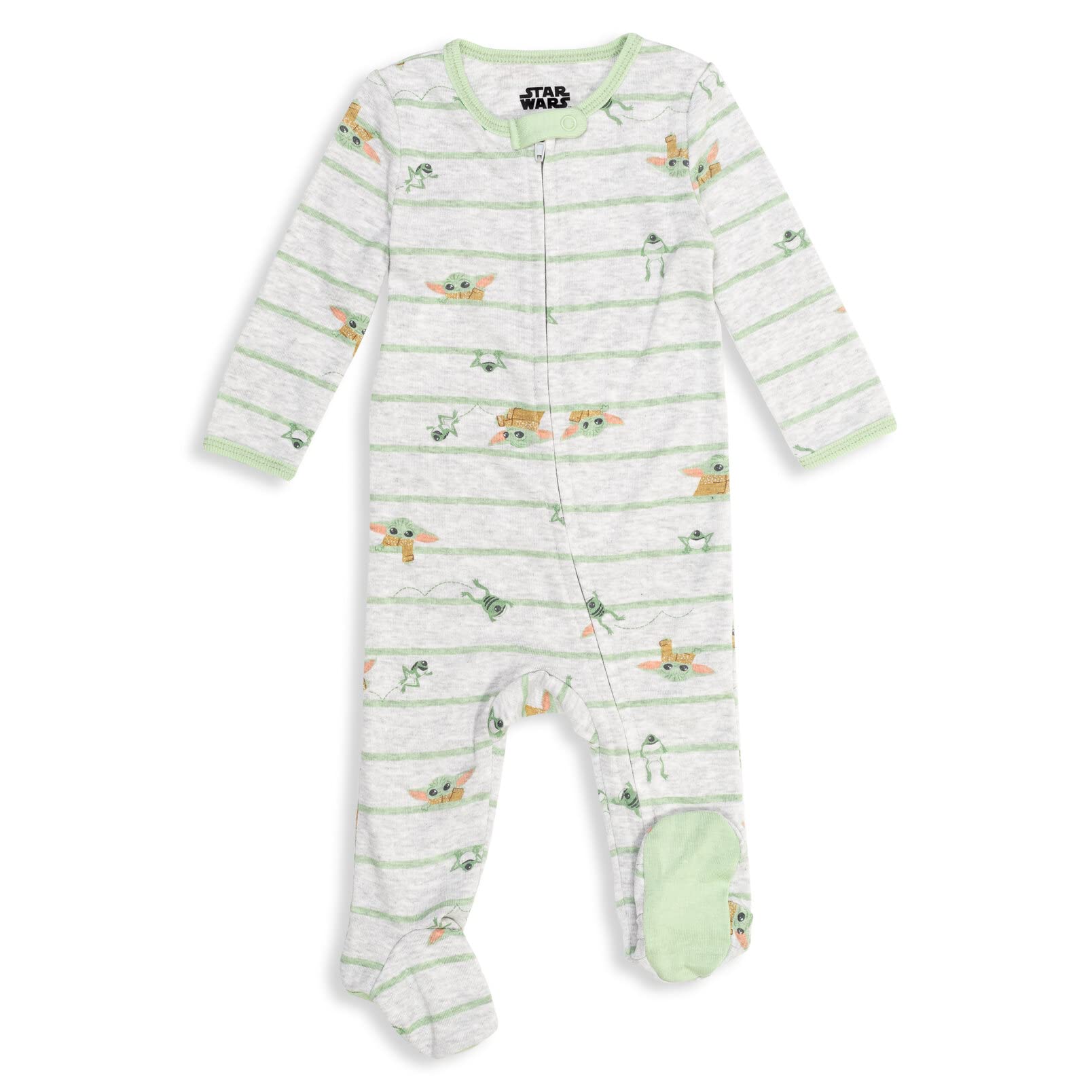 STAR WARS Baby Boys 2 Pack Sleep N' Play Footies