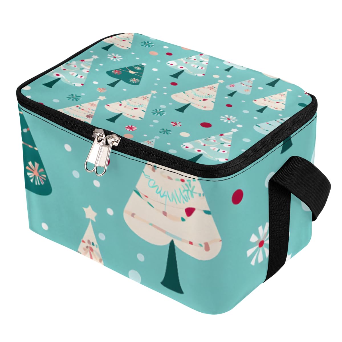 GzLeyigou Lunch Bags for Women Men 9 Cans,Christmas Tree Hot & Cold Food Delivery Bag Insulated Grocery Bag Insulated Lunch Box Cooler Bag for Office Work Picnic Beach