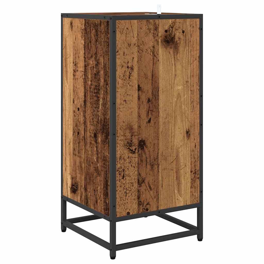 Aparador moderno Sonoma gris con estructura de metal y mucho espacio de almacenamiento de madera y metal para un hogar atemporal