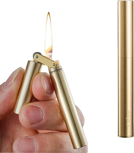 Encendedor de aceite de queroseno de rueda encendedor de latón para regalo de colección de cigarrillos de cigarros