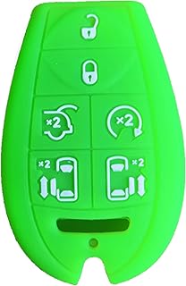KAWIHEN Silicone Keyless Entry Key Fob Cover protector For Chrysler Town Country Dodge Grand Caravan Charger Challenger Durango Journey Ram Magnum Jeep M3N5WY783X 2701A-C01C 68043594AA 68043594AA